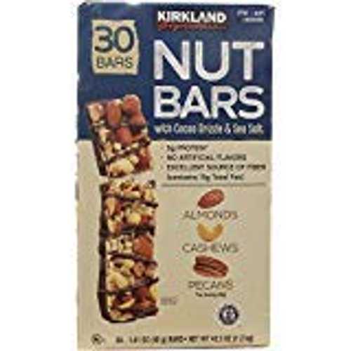 Kirkland Signature Nut Bars 30Count (2.64 Lbs), 42.3 Oz - PACK OF 2