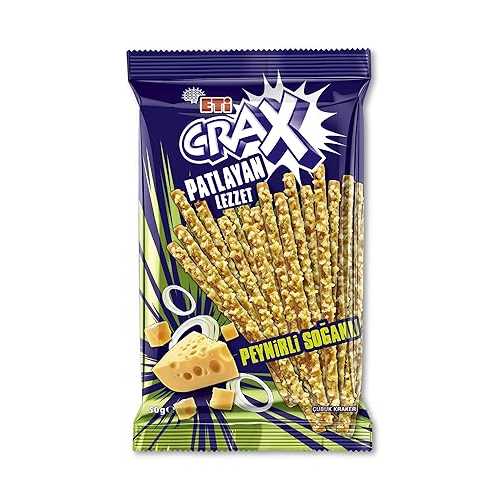 Eti Crax Spicy Stick Cracker 50gr 1.76 OZ, 20 pack