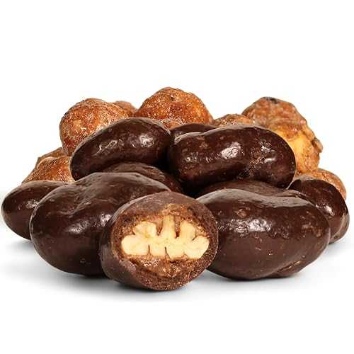 Chocolate Covered Toffee Coated Pecans by It\u0027s Delish, 12 OZ Bag / Dark Chocolate Candy Nuts Bulk Pecans Chocolates Sweet \u0026 Crunchy Pecan Nut Snack / Vegan, Kosher