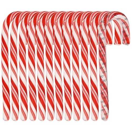 Gift Boutique - Christmas Peppermint Candy Cane 124 Pack Edible Pepper Mint Candies Canes Individually Wrapped for Xmas Holiday Party Favors Stocking Stuffers Supplies Gift Decorations