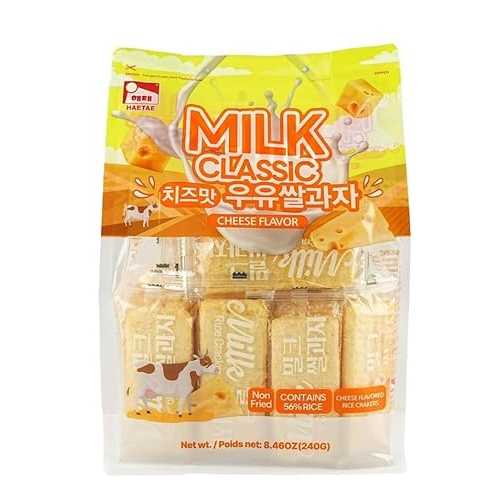 AQPRO Milk Classic Rice Cracker/Milk Cheese Flavor 8.46 薬局衡オンス (Milk Crackers Cheese)