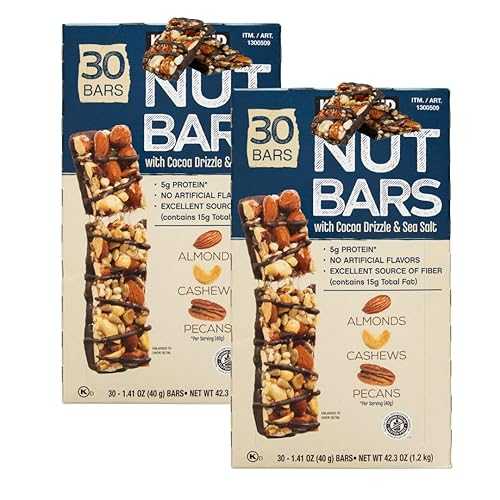 Generic Signature Nut Bars with Cocoa Drizzle \u0026 Sea Salt, 1.41 薬局衡オンス, 30-count (30 Count (2 Pack), Variety Pack)