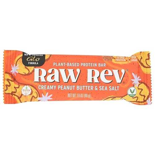 Raw Revolution, Glo, Creamy Peanut Butter \u0026 Sea Salt, 12 Bars, 1.6 薬局衡オンス (46 g) Each
