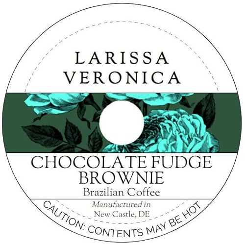 Larissa Veronica Chocolate Fudge Brownie Brazilian Coffee (Single Serve K-Cup Pods) (Gourmet, Naturally Flavored, Whole Coffee Beans) (12 pods, ZIN: 577506) - 2 Pack