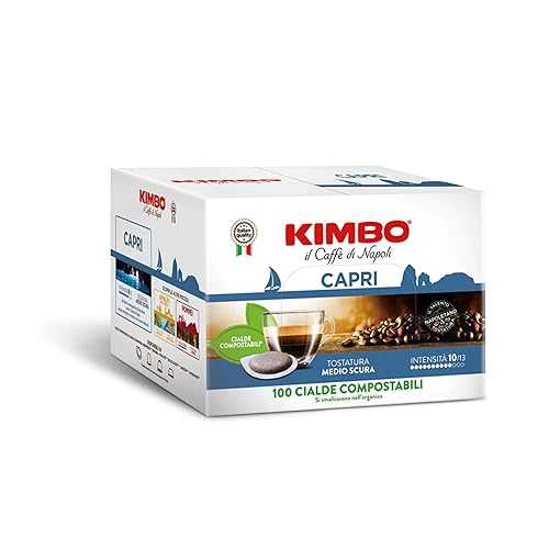 Kimbo Capri 100 Single Served Espresso Coffee Pods / Product of Naples, Italy / Medium Roast Intense