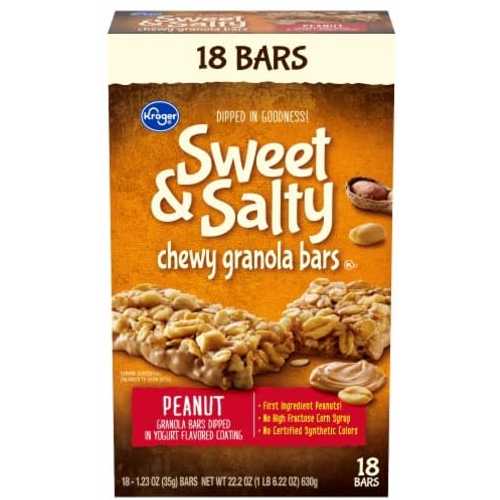 Generic Sweet \u0026 Salty Peanut Chewy Granola Bars (Pack Of 1 Box) 18 x 1 23 薬局衡オンス. Bars In The Box.