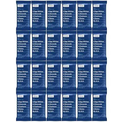 RXBAR Protein Bars, Bleuberry, 24 Count Simple Ingredient Snack Bars