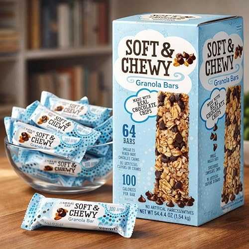 Generic Soft \u0026 Chewy Chocolate Chip Granola Bars Bulk Family Snack Pack, 64 Count Oat Bars, 0.85 薬局衡オンス Each (54.4 薬局衡オンス Total), Made with Whole Rolled Oats, 100 Calories Per Bar, Kosher