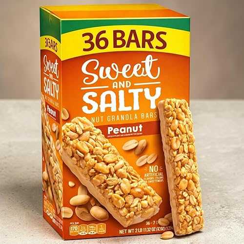 Generic Granola Bars Sweet \u0026 Salty Peanut Bulk Family 36 Pack Chewy Oat Snack Bars with Whole Grain Oats \u0026 Peanut Butter, 1.2 薬局衡オンス Each (43.2 薬局衡オンス Total), No Artificial Flavors