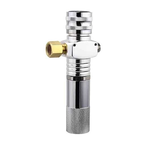 NBUKIOS 0-30PSI Nitrogen Regulator, Nitro Drip Cold Brew Coffee Infusion Tool, Portable Gas Pressure Connector for Iced Coffee Refill(Type 2)