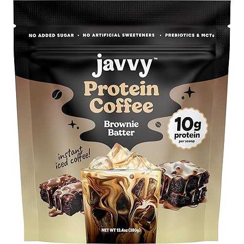 Javvy Brownie Batter Protein Iced Coffee - 20 Servings