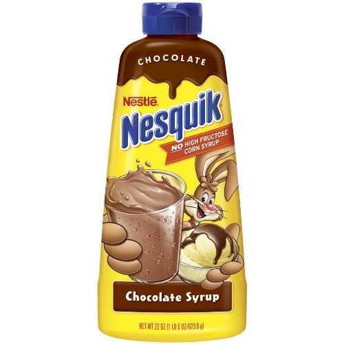 Nestle Nesquik Syrup, Chocolate, 22-Ounce Bottles (Pack of 6) by Nesquik