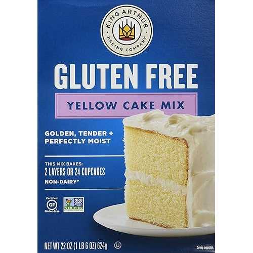King Arthur Flour Gluten-Free Yellow Cake Mix 22 Oz, 1.38 Lb (Pack Of 6)