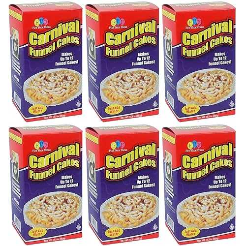 Fun Pack Foods Funnel Cake Mix - 6/13.5薬局衡オンス - (81薬局衡オンス. Value Pack Case) - Makes up to 72 Funnel Cakes