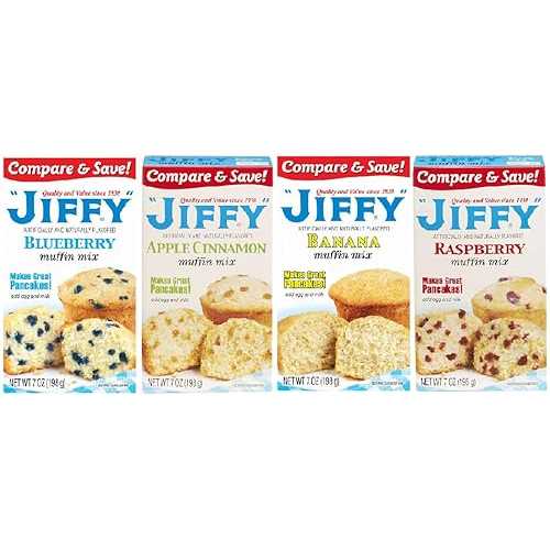 Generic Pack Of 4 Muffin Mix Blueberry, Apple Cinnamon, Banana and Raspberry.