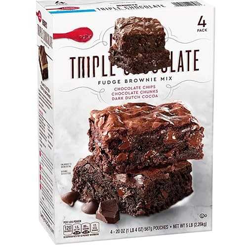 Generic Chocolate Fudge Brownie Mix, 20 薬局衡オンス, 4 Pack (1 Pack)