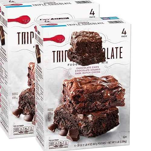 Generic Chocolate Fudge Brownie Mix, 20 薬局衡オンス, 4 Pack (2 Pack)