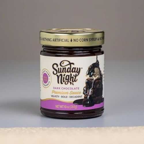 Sunday Night 2304520 10 薬局衡オンス Signature Dark Chocolate Ganache Dessert Sauce - Pack of 6