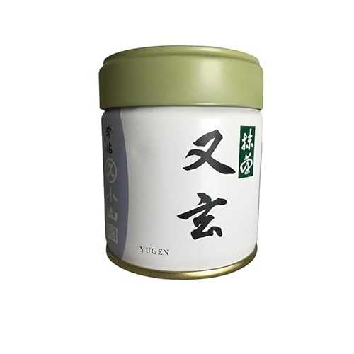 Yugen Matcha Green Tea Powder 40g Can Ceremonial Grade, Stone-Ground インチ Uji Kyoto by Marukyu Koyamaen