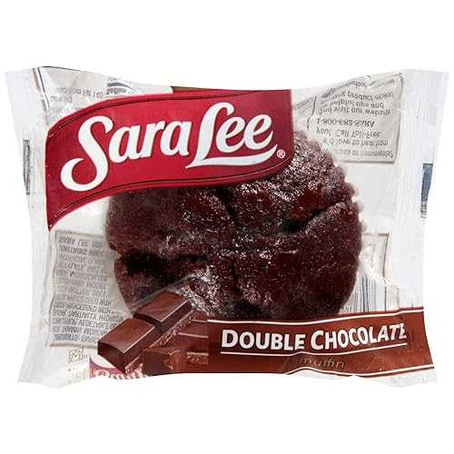 Sara Lee Chef Pierre Double Chocolate Chunk Muffin, 4.75 Ounce -- 24 per case.