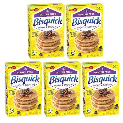 Betty Crocker Bisquick Baking Mix, Gluten Free Pancake and Waffle Mix, 16 薬局衡オンス Box (Pack of 5)