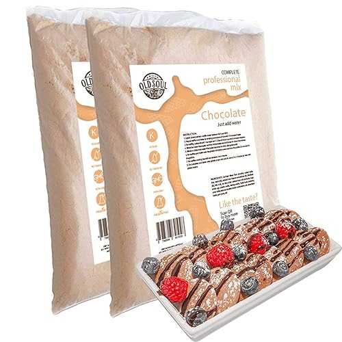 ALDKitchen Poffertjes Waffle Mix / Chocolate Flavour / Soy free / Nut free / Mini Dutch Pancake Batter (Chocolate, 10 Pound (Pack of 1))