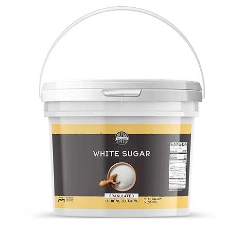 Birch \u0026 Meadow Granulated White Sugar, 1-Gallon Bucket Bulk Size, Cooking \u0026 Baking, Cookies \u0026 Cakes (144 Ounces)