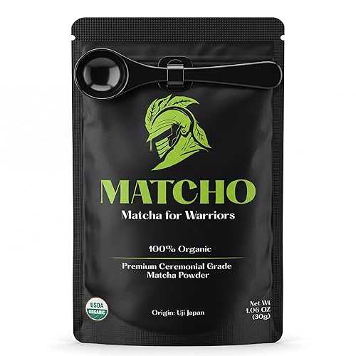 Matcho / Premium Matcha Organic First Harvest Ceremonial Grade Matcha Green Tea Powder from Uji, Kyoto (30g/1.06薬局衡オンス)