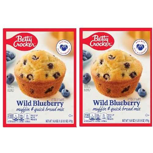 Generic Pack Of 2 Wild Blueberry Muffin \u0026 Quick Bread Mix 16.9 薬局衡オンス.