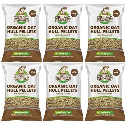 MushroomMediaOnline MashroommediaOnline 100% Organic Oat Hull Pellets (240 Pounds)