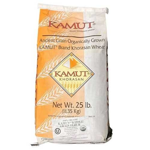 Country Life Natural Foods Organic KAMUT Khorasan Wheat Flour 25 重量ポンド - Ancient Grain Whole Wheat, Vegan Plant-Based Baking Flour for Bread, Pizza, Pastries
