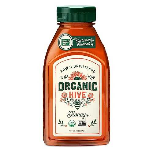 Organic Hive Raw \u0026 Unfiltered Organic Honey - 12 薬局衡オンス / 100% Pure / USDA Organic Certified / Sourced from Cear・・, Brazil / Natural Sweetener for Tea, Baking \u0026 Cooking Local Hive Honey Organic Hive Raw \u0026 Unfiltered
