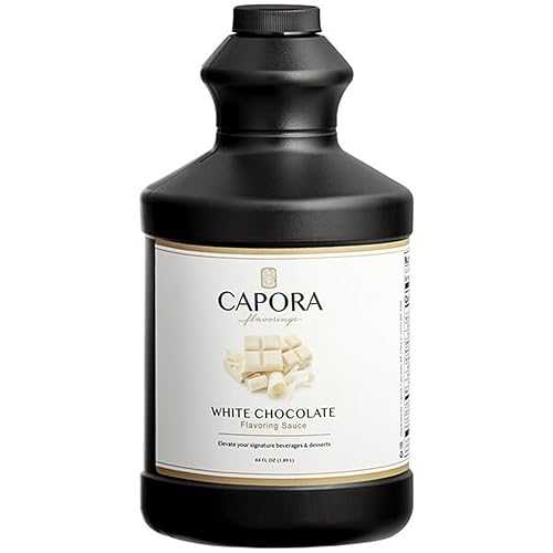 FixtureDisplays Capora White Chocolate Flavoring Sauce 64 fl. 薬局衡オンス. WS-999SAUWHTCHO-NF
