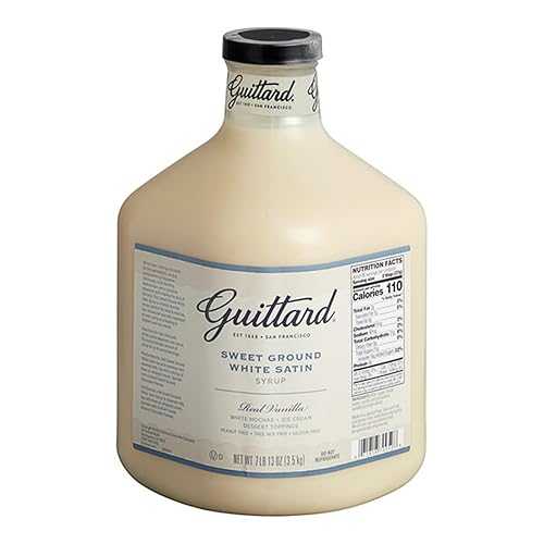 FixtureDisplays Sweet Ground White Satin Chocolate Flavoring Sauce 101 fl. 薬局衡オンス. - 4 Pieces WS-409G7095CS-NF
