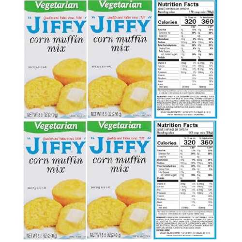 Generic Vegetarian Corn Muffin Mix bakes into a delicious muffin or sweet cornbread (6 Boxes, 8.5 薬局衡オンス. Box)