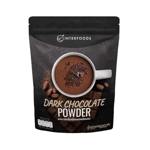 ???? Premium Dark Cocoa Powder for Drinking and Baking - Rich Unsweetened Dutch-Processed Chocolate Blend - Resealable 500g Generic Premium Dark Cocoa Powder for Drinking and Baking Rich Unsweetened Dutch-Processed Chocol