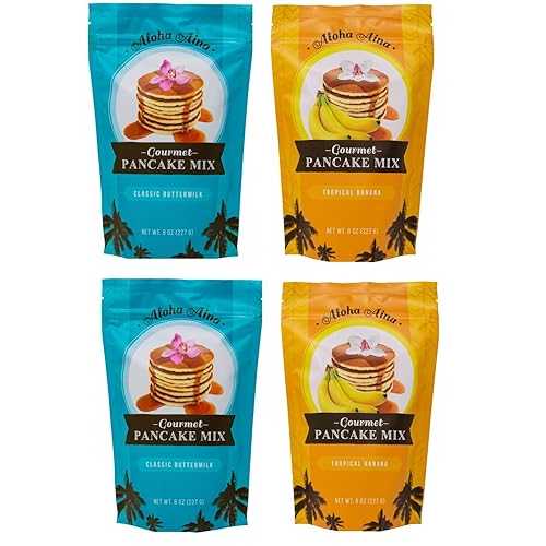 Generic Aloha Aina Pancake Mix 8薬局衡オンス: Tropical Banana \u0026 Classic Buttermilk(1 pack of 4, 2 of each)