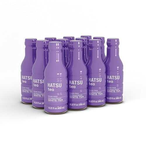 Hatsu Lilac Tea Cherry Blossom 15.2 fl 薬局衡オンス Bottles Pack of 12 Sugar Free Low Calorie White Tea Colombian Tea