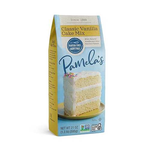 Pamela\u0027s Products Pamela\u0027s Gluten Free Cake Mix, Classic Vanilla, 21 OZ