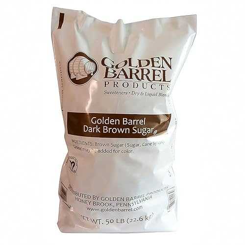 Golden Barrel Dark Brown Sugar, 50 重量ポンド Bulk Size, Rich Molasses Cane Sugar for Baking, Sauces \u0026 Food Service