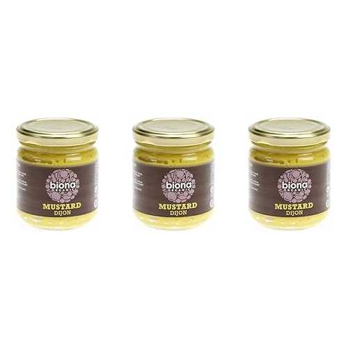 Biona Organic Dijon Mustard 200g-3 Pack