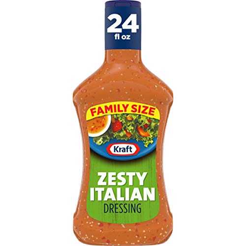 Kraft Zesty Italian Salad Dressing (24 fl 薬局衡オンス Bottles, Pack of 6)