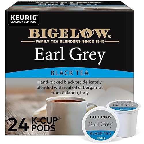 Bigelow Tea Bigelow Earl Grey Black Tea Keurig K-Cups, 24 Count Box (Pack of 1), Caffeinated 24 K-Cup Pods Total