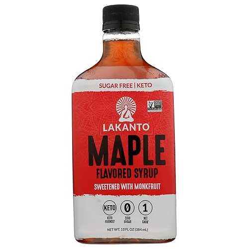 Lakanto Maple Flavored Syrup, Sugar Free, Diet Friendly, 13 Fluid Ounce (Pack Of 8)