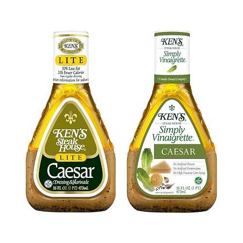 Ken\u0027s Steak House Variety, 1 Ken\u0027s Steak House Lite Ceasar Dressing, 16 FL OZ, 1 Ken\u0027s Steak House Simply Vinaigrette Caesar Dressing, 16 FL OZ, 1 CT
