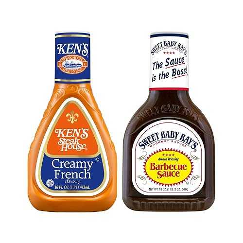 Ken\u0027s Steak House Variety, 1 Ken\u0027s Steak House Creamy French Dressing, 16 OZ, 1 Sweet Baby Ray\u0027s Original Barbecue Sauce, 18 OZ, 1 CT