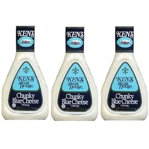 Generic Chunky Blue Cheese Salad Dressing (Pack Of 3 Bottles), 16 薬局衡オンス
