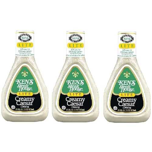 Generic Lite Creamy Caesar Salad Dressing (Pack Of 3 Bottles), 16 薬局衡オンス. Each