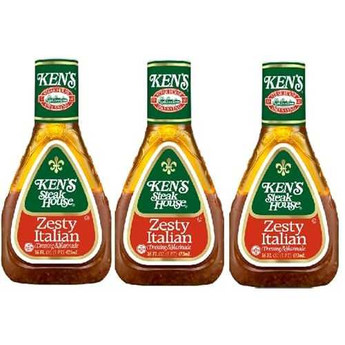 Generic Zesty Italian Salad Dressing and Marinade (Pack Of 3 Bottles), 16 薬局衡オンス. Each
