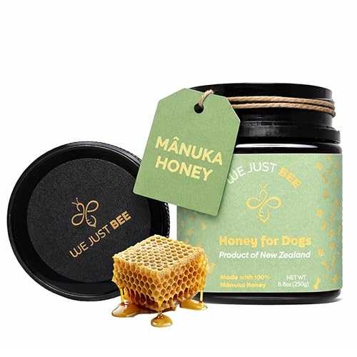 We Just Bee Manuka Honey for Dogs 250g/8.8薬局衡オンス Premium New Zealand Dog Food Topper \u0026 Natural Treat / Raw Honey for Dogs for Immune, Skin \u0026 Gut Support / Traceable Superfood MGO 400+